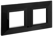 Рамка универсальная DKC Avanti 2-м. металл черный картинка